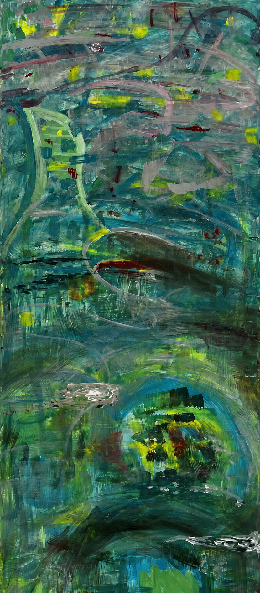 Green Planet, Mixed media on canvas